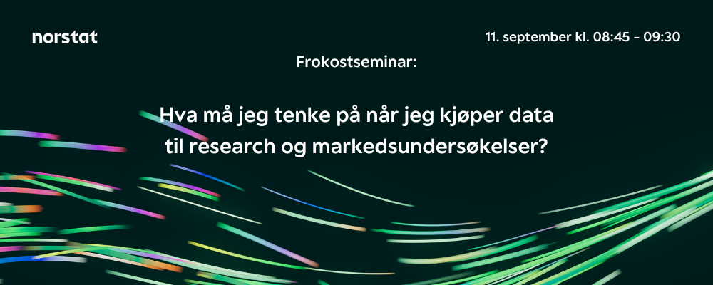 Frokostseminar norstat september 2024