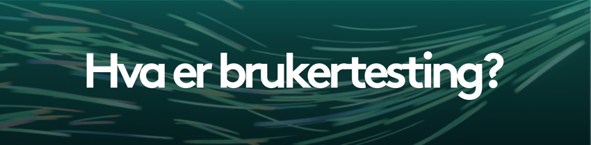 Hva er brukertesting