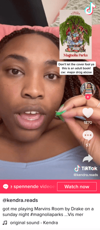 Kendra reads