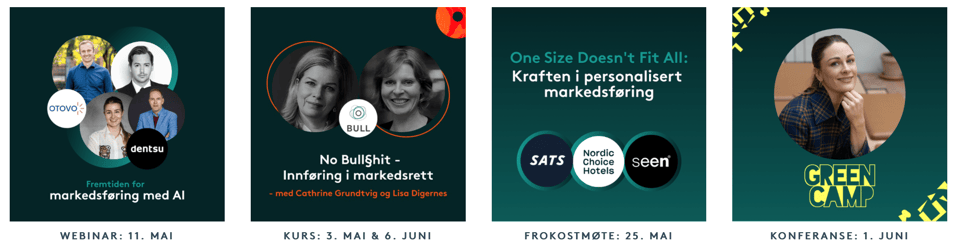 Oversikt over arrangementer